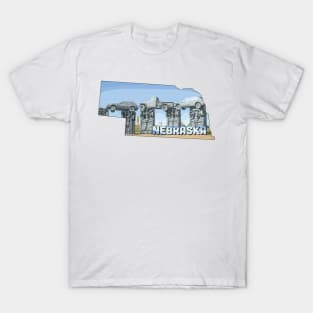 Nebraska state design / Nebraska lover / Nebraska carhenge gift idea / Nebraska home state T-Shirt